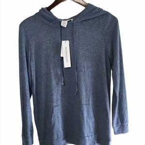 Worskshop Republic Clothing Heathered Blue Hoodie
